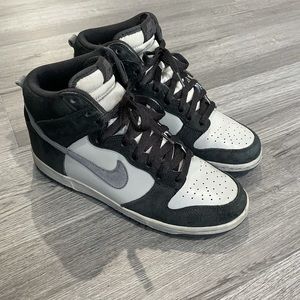 Nike dunk high black grey size 8